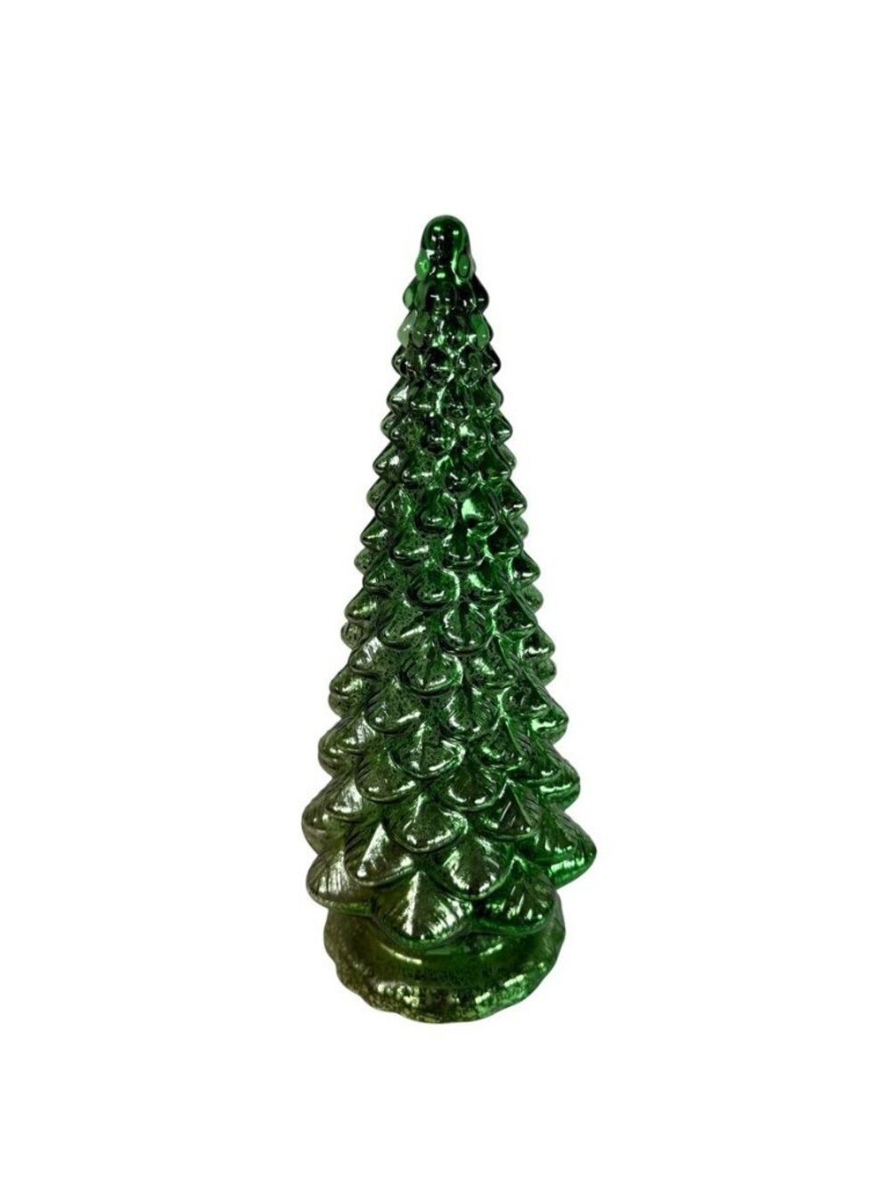Mercury Glass Kaleidoscope Light Show Green Tree by Valerie Parr Hill 16” - Picture 6 of 8
